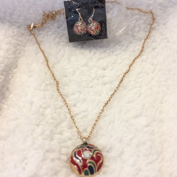 AVON MultiColor Jump For Joy Necklace Earring Set - Picture 3 of 5